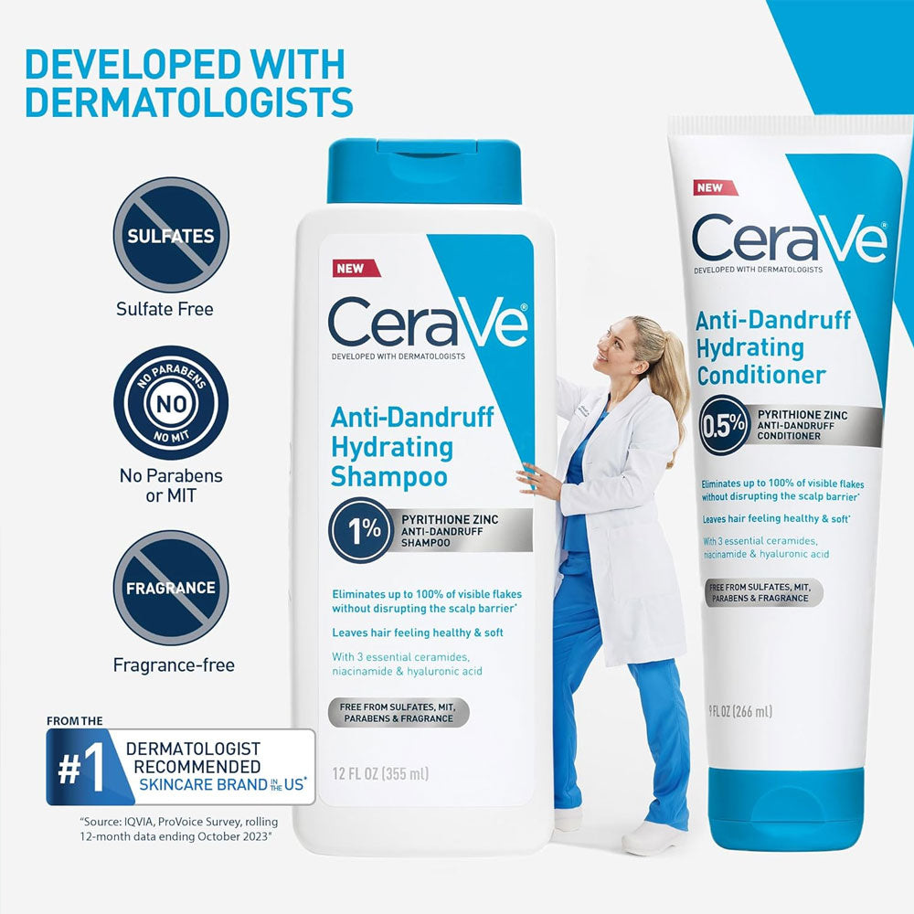 CeraVe Anti-Dandruff Hydrating Shampoo 355ml
