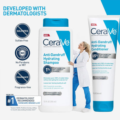 CeraVe Anti-Dandruff Hydrating Shampoo 355ml