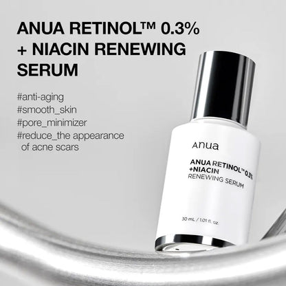 Anua Retinol 0.3% + Niacin Renewing Serum 30ml