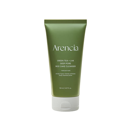 Arencia Green Tea + LHA Deep Pore Rice Cake Cleanser 150g