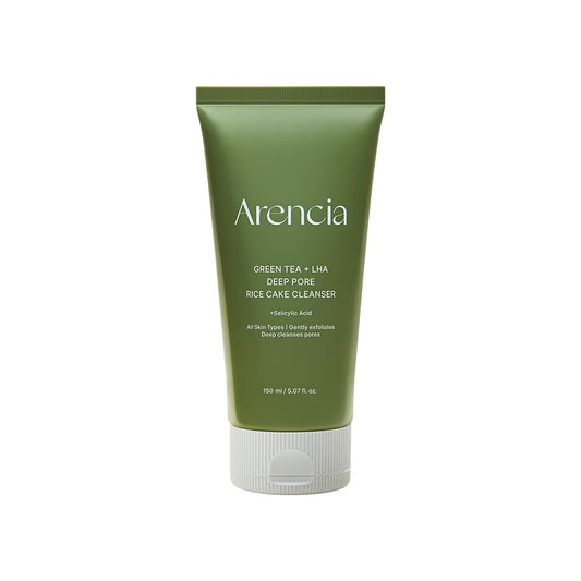 Arencia Green Tea + LHA Deep Pore Rice Cake Cleanser 150g