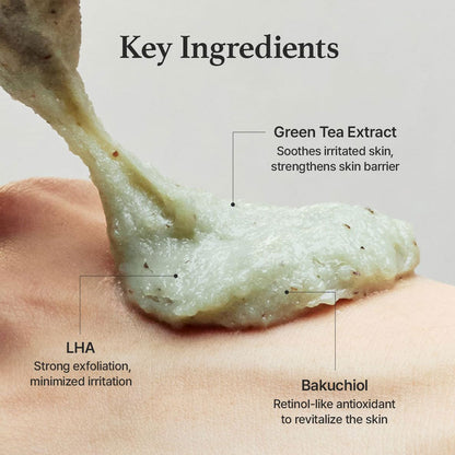 Arencia Green Tea + LHA Deep Pore Rice Cake Cleanser 150g