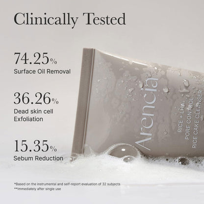 Arencia Rice + LHA Pore Control Rice Cake Cleanser 150g