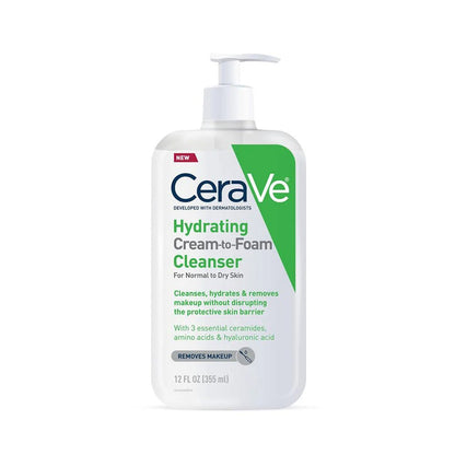 CeraVe Hydrating Cream-to-Foam Cleanser 355ml