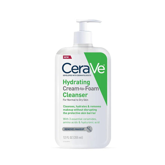 CeraVe Hydrating Cream-to-Foam Cleanser 355ml