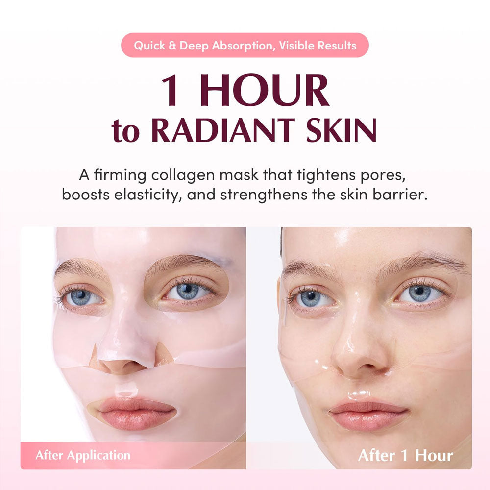 EQQUALBERRY Collagen Pore-tight up Hydrogel Mask (Single Sheet)