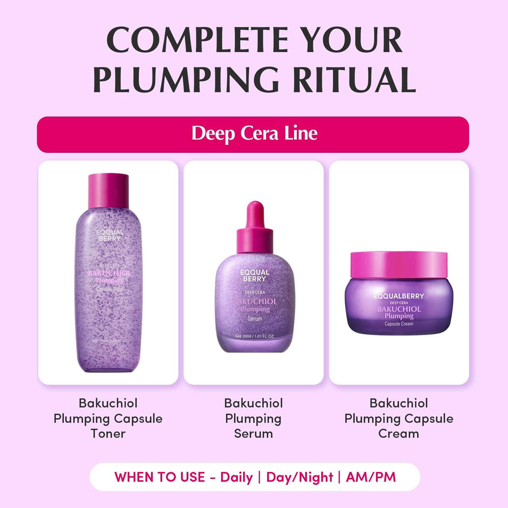 EQQUALBERRY Bakuchiol Plumping Capsule Toner 150ml