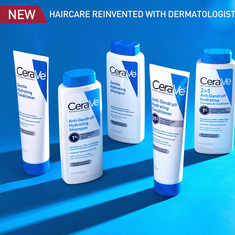 CeraVe 2-in-1 Anti-Dandruff Hydrating Shampoo and Conditioner 355ml
