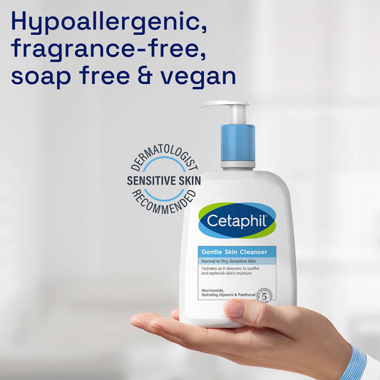 Cetaphil Gentle Skin Cleanser 236ml - Normal to Dry, Sensitive Skin