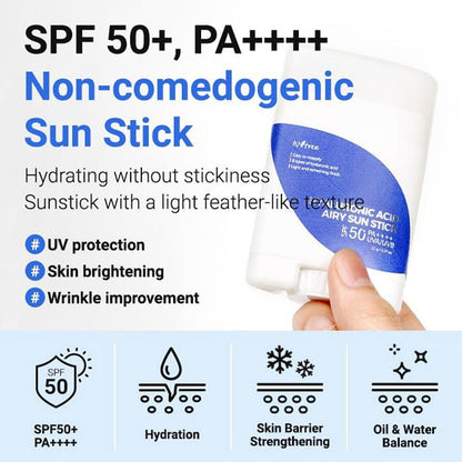 Isntree Hyaluronic Acid Airy Sun Stick 22g