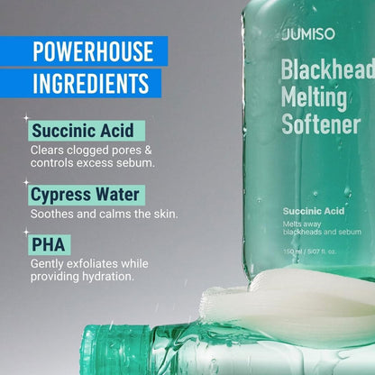 JUMISO Blackhead Melting Softener & Cotton Pad Set