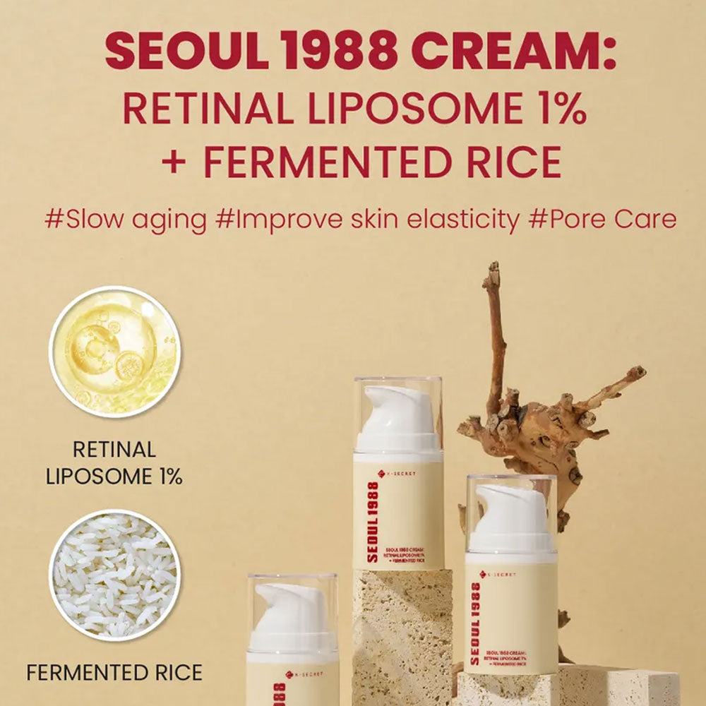 KSECRET SEOUL 1988 Cream : Retinal Liposome 1% + Fermented Rice 50ml