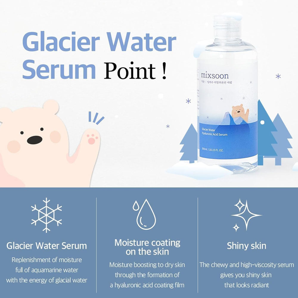 Mixsoon - Glacier Water Hyaluronic Acid Serum 300ml