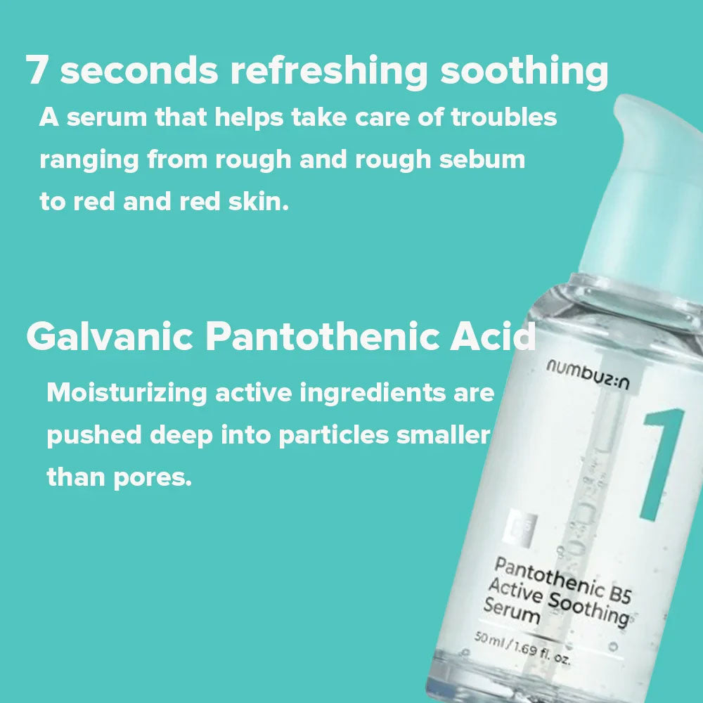 Numbuzin No.1 Pantothenic B5 Active Soothing Serum 50ml
