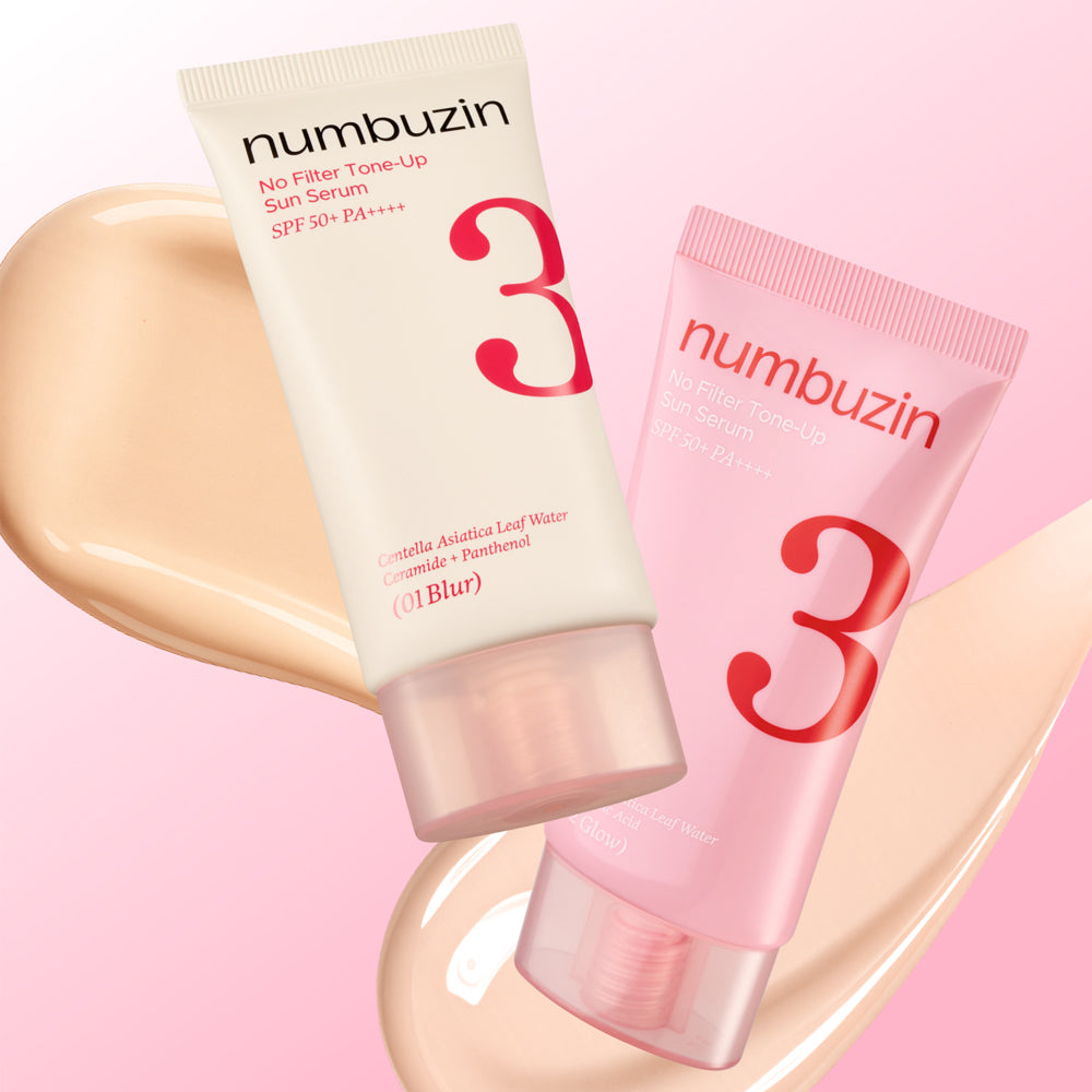 Numbuzin No.3 No Filter Tone-Up Sun Serum 50ml - 2 Types
