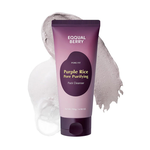 EQQUALBERRY Purple Rice Pore Purifying Pack Cleanser 130g