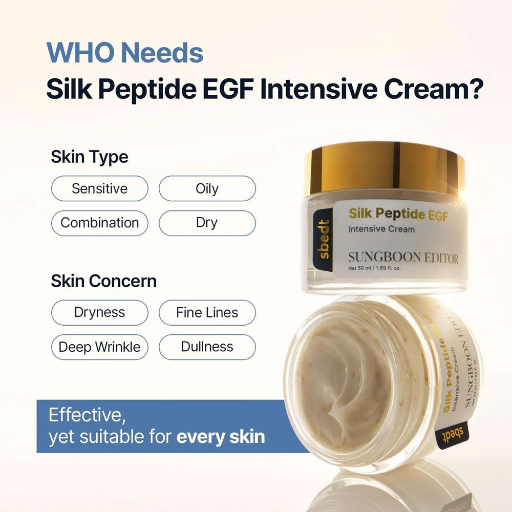 SUNGBOON EDITOR Silk Peptide EGF Intensive Cream 50ml