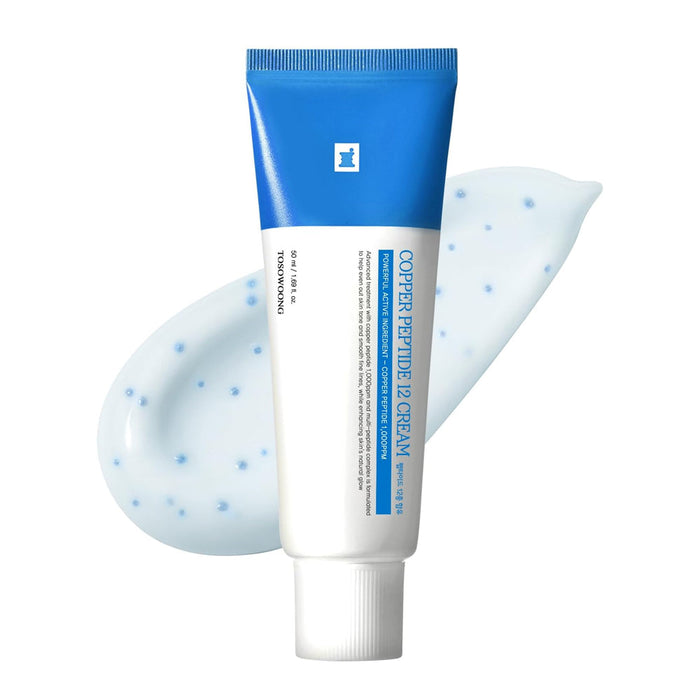 TOSOWOONG Copper Peptide 12 Cream 50ml - Anti-Aging for Fine Lines, Wrinkles