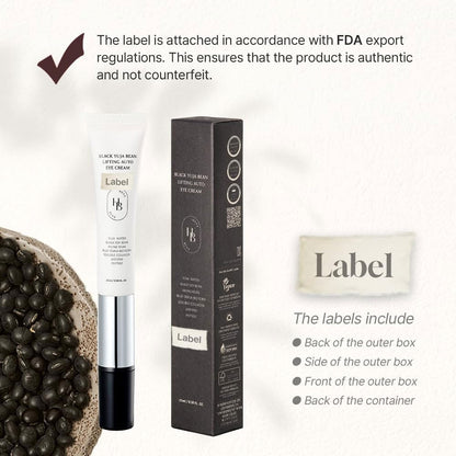 HEVEBLUE Black Yuja Bean Lifting Auto Eye Cream